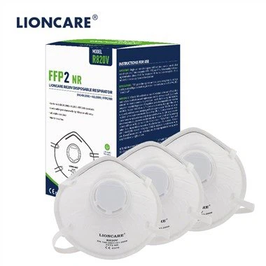 Respirateur FFP2 en forme de coupe LIONCARE® avec valves